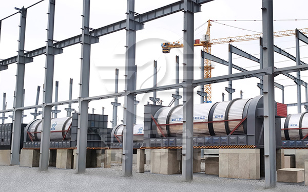 每小時五噸污泥烘干機運行現場 每小時五噸污泥烘干機運行現場